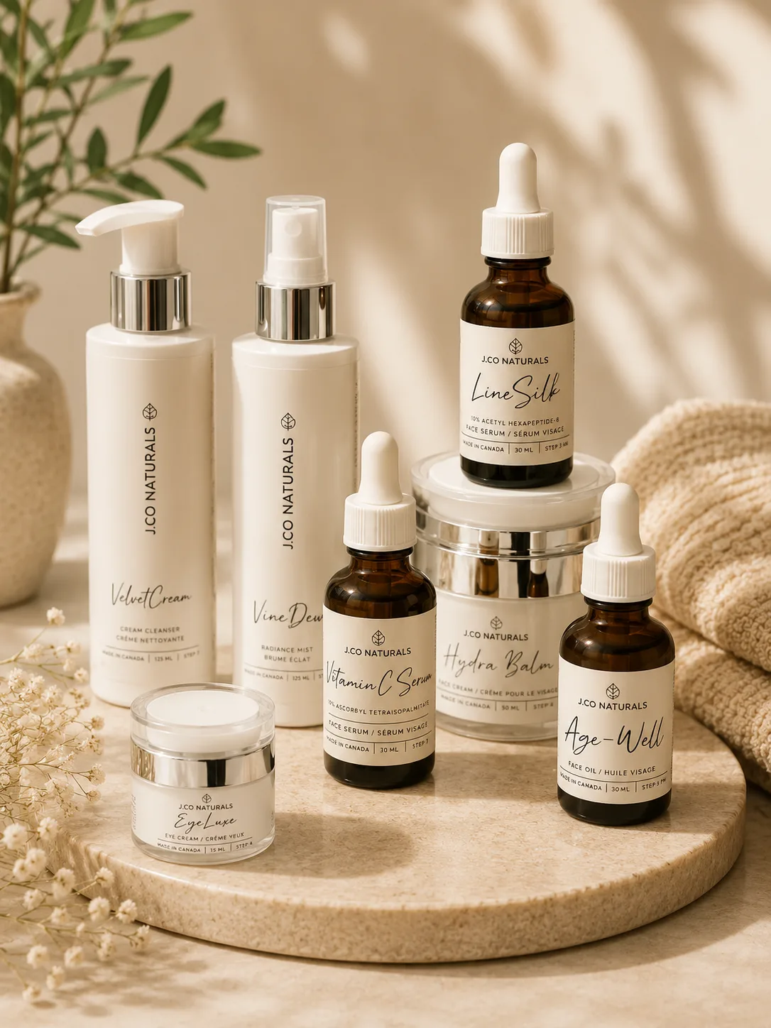 The J.Co Naturals skincare collection