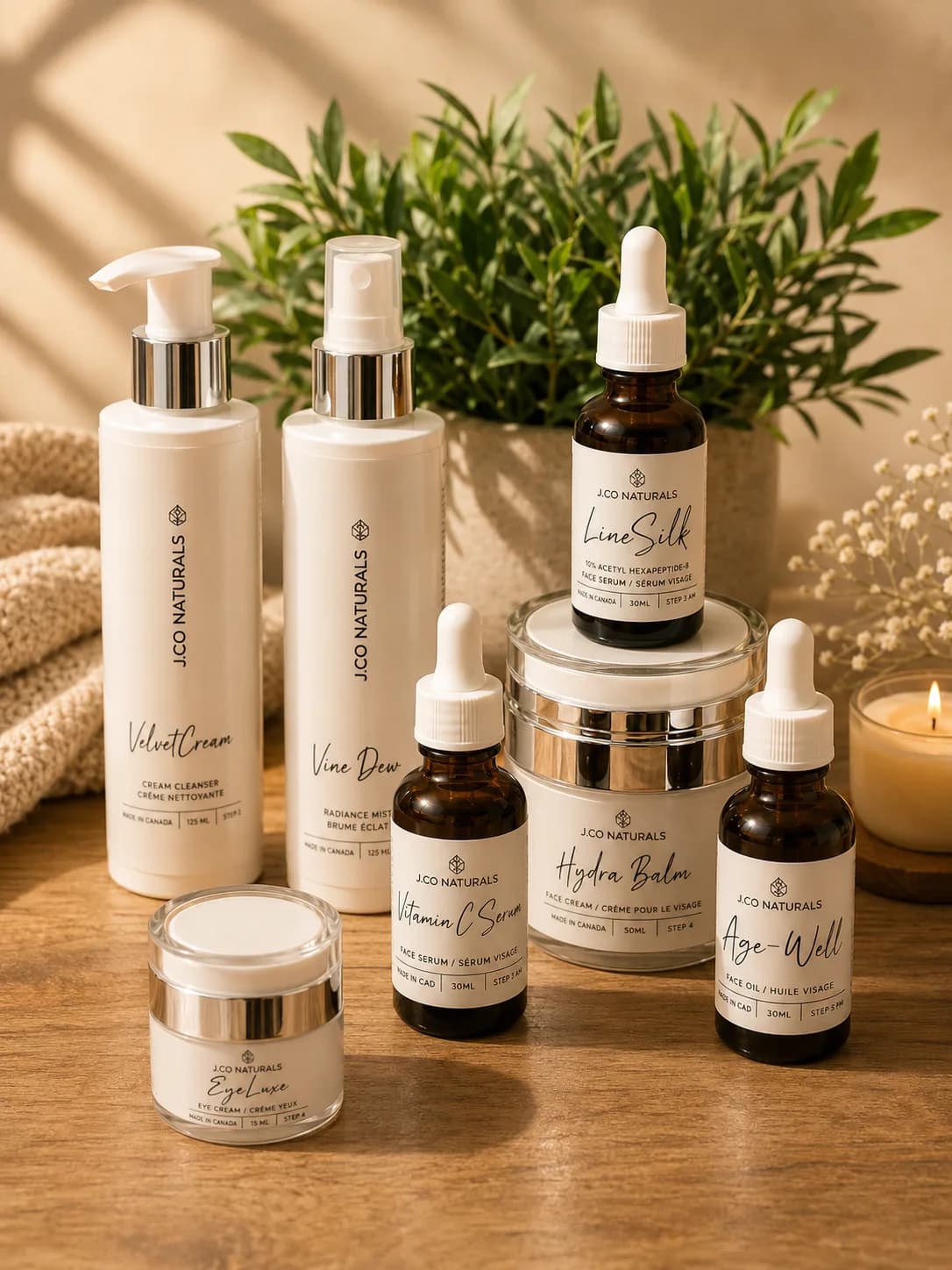 The J.Co Naturals skincare line